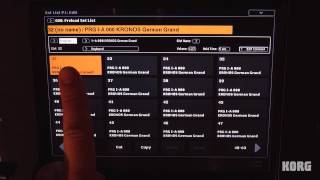 Kronos Music Workstation  Set List Mode  In The Studio With Korg [upl. by Aiuqes701]