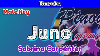 Juno by Sabrina Carpenter Karaoke  Male Key [upl. by Jerri]