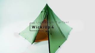 WickiUP 4 Lightweight trekking teepee tent  BACH Equipment [upl. by Reppep]