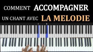 Comment ACCOMPAGNER un chant AVEC LA MELODIE au piano 🔥 Lesson 25 [upl. by Etnaled]