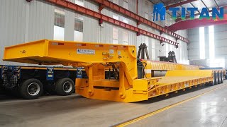 100 Ton 4 Axle Lowboy Gooseneck Trailer for Sale Price Munufacturers [upl. by Ashla91]