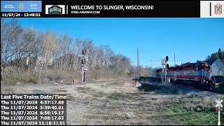 Slinger Depot Museum Live Railcam  Slinger WI steelhighway [upl. by Enileda459]