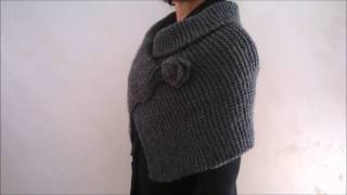 COPRISPALLE maglia rasata  knitting shrugs [upl. by Reamonn549]