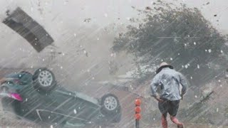 Incredibly strong storm with hail hits Tokyo Japan [upl. by Raf]