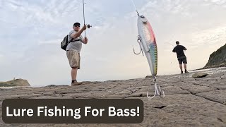 Lure Fishing For Bass  Jurrasic Coast Dorset Kimmeridge Bay amp Studland [upl. by Lynna833]