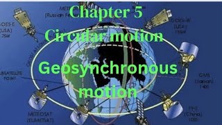 Geosynchronous motionGeosynchronous satellitesChapter 5Circular motionphysics 11physics studio [upl. by Eirolam]