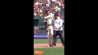 LaMonte Wade Jr left the game after sustaining an injury on this slide  NBC Sports Bay Area [upl. by Zelma]