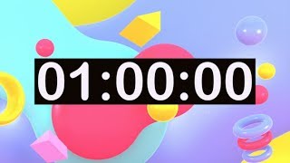 Timer for Kids 1 Hour Countdown Timer with Music for Classroom Dance Learn Study Play Work To [upl. by Anilasor737]