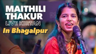 Maithili Thakur in Bhagalpur live show [upl. by Miles]