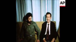 SYND 13 5 76 KAMAL JUMBLATT MEETING WITH PRESIDENT SARKIS IN BEIRUT [upl. by Nwhas777]