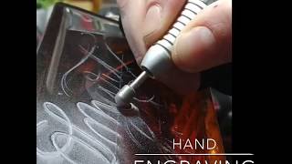 Hand Engraving with Dremel [upl. by Nilkoorb439]