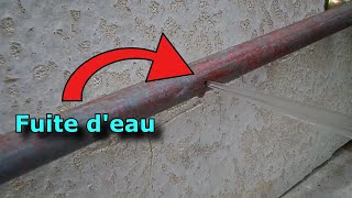 Comment réparer une fuite deau sans couper leau [upl. by Hploda]