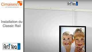 Comment suspendre un tableau facilement  Cimaise Classic Artiteq [upl. by Anaujnas]