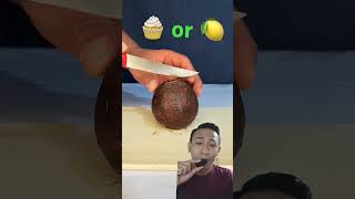 Cake 🍰 Or Lemon 🍋 duet funny fruit lemon satisfying food shortvideo greenscreen chocolate [upl. by Tierell689]