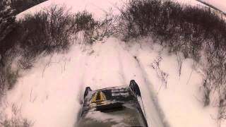 Skandic Powder Gopro almost getting stuck [upl. by Yuk]