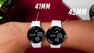 Google Pixel Watch 3  45mm vs 41mm Size Comparison on Wrist [upl. by Nabala]