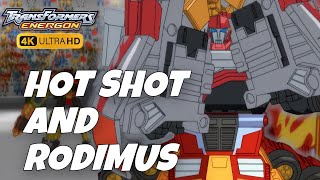 Hot Shot amp Rodimus Vs Six Shot  Transformers Energon [upl. by Bonaparte639]