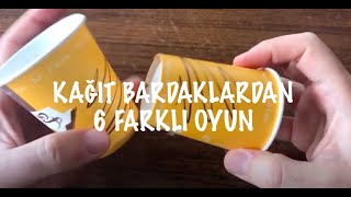 4 YAŞ İÇİN EVDE oyun  KAĞIT BARDAKTAN 6 FARKLI OYUN [upl. by Edla]