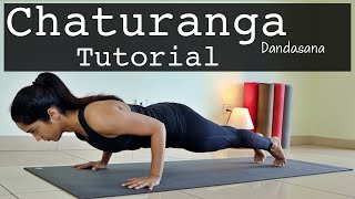 Chaturanga Dandasana for Beginners  Correct Technique  YogBela [upl. by Leen606]