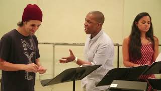 LinManuel Miranda Leslie Odom Jr amp Karen Olivo Sing TICK TICK BOOM [upl. by Noam]