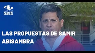 Samir Abisambra candidato al Concejo de Bogotá en la Plaza Caracol [upl. by Etteyafal]