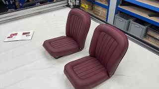 Impeccable Crafting Timeless Excellence MGA De Luxe Competition Seats  Talking Trim w JSkin [upl. by Ahsiela]