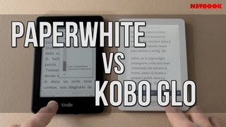 Kindle Paperwhite vs Kobo Glo  Confronto eng sub [upl. by Llimaj771]