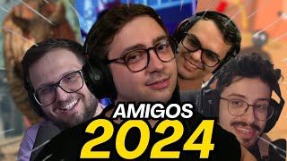 Alanzoka jogando com AMIGOS l Noitada 2024 [upl. by Robinette]