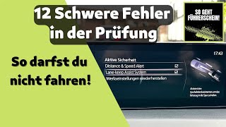 12 Fahr und Bedienfehler die du in der Prüfung keinesfalls machen darfst  Führerschein [upl. by Spike]