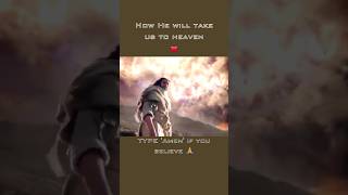 Breathtaking Moment of Jesus Ascension to Heaven🔥 bible newtestament jesus ascension shorts [upl. by Axela]