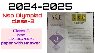 NsoolympiadClass320242025 paper with answers Set Ansoolympiad matholympiad olympiad [upl. by Yks]