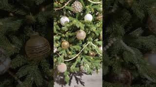 2024 christmas Do you like Green Christmas Tree with Gold decor  Yes  christmastree decor [upl. by Hatnamas]