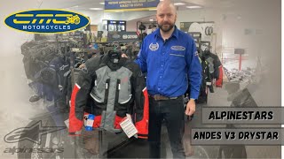 New Alpinestars Andes V3 Drystar Motorcycle Jacket In Depth Review [upl. by Ennaira483]