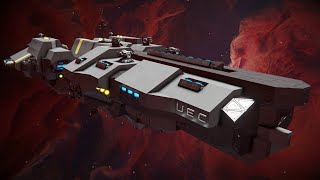 Farron Class Heavy Frigate  Space Engineers Ship Review [upl. by Hulbig565]