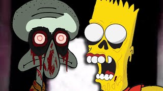 Squidwards Suicide vs Dead Bart Epic Rap Battles of Cartoons Season 2 [upl. by Yddub]