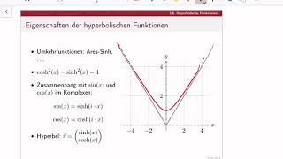 Mathematik 1 lecture 13C  Hyperbolische Funktionen [upl. by Ichabod]