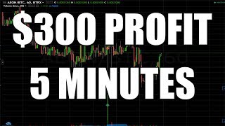 I Made 300 in 5 minutes Trading AEON on Coinigy  Ill Show You [upl. by Idnarb]