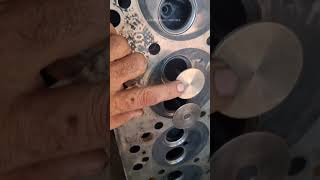 CYLINDER HEAD VALVE CHACK kirloskar ajaibsinghmalwa automobile topshorts machanic backholoader [upl. by Marlea149]