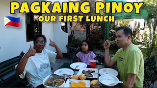 Walang ganitong klaseng pagkain sa UK  Our first lunch in the Philippines [upl. by Ayekin]