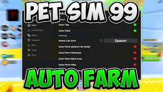 Pet Simulator 99 Script Gui  BEST Zone Farm Eggs KEYLESS amp More PASTEBIN 2024 [upl. by Adnorat357]