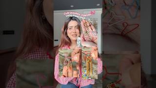 Cute jewellery hanger🎀🫶 jewelleryorganizer diyorganizers diy paperclips goldjewellery hacks [upl. by Merola]