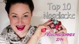 Top 10 Nagellacke  FrühlingSommer 2014 [upl. by Skerl]