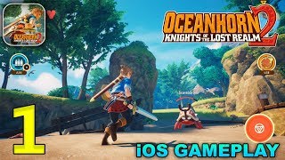 OCEANHORN 2  iOS GAMEPLAY Apple Arcade  Part 1 [upl. by Llerret]