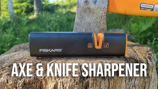 Is this Axe Sharpener any good  Fiskars Xsharp Review [upl. by Notyrb703]