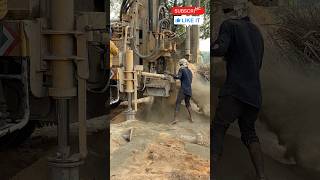 Borewell machine Drilling Slow motion 🔥 Borewell machine borewell machine shorts ytshorts [upl. by Lyrak]