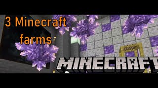 Minecraft Sugarcane farm Silverfish XP farm sea pickle farm minecraft minermom [upl. by Llenehc]