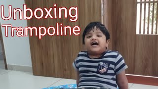 lBLA trampoline unboxing unboxing trampoline  Best trampoline for kids  click amritasingh [upl. by Itnuahsa]