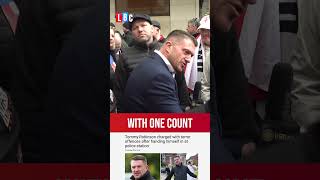 Tommy Robinson charged under Terrorism Act as he hands himself into police  LBC [upl. by Ennyleuqcaj]