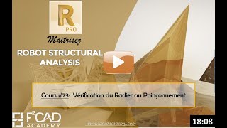 Dimensionnement d’un Radier sur Robot Structural Analysis Vérification du Radier au Poinçonnement [upl. by Ytnom692]