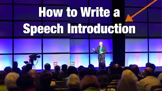 How to Write a Speech Introduction [upl. by Asirrac]